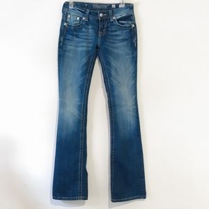 Miss Me Bootcut Fleur de Lis Women's Jeans 26